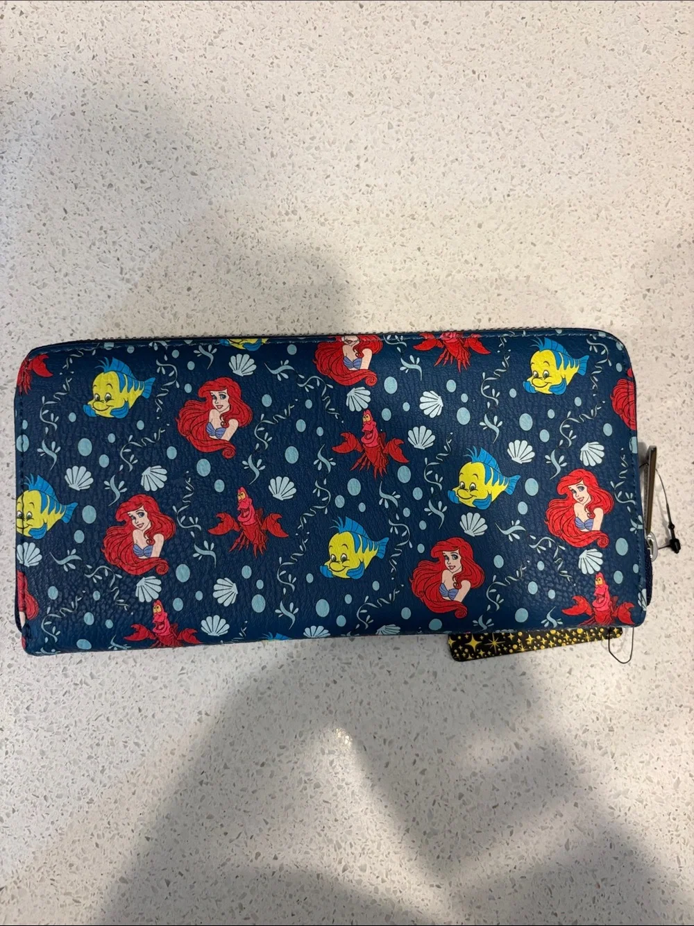 Disney Little Mermaid Zip Closure Loungefly Wallet NWT